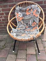 Vintage rotan stoel Rohé Noordwolde, Huis en Inrichting, Stoelen, Ophalen, Gebruikt, Bruin, Eén