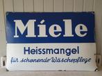 Miele - emaille reclamebord, Verzamelen, Merken en Reclamevoorwerpen, Ophalen of Verzenden, Zo goed als nieuw, Reclamebord