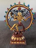 Goldface Rad van Shiva Nataraja uniek zeldzaam koper beeld, Verzamelen, Religie, Ophalen of Verzenden, Gebruikt, Beeld(je), Hindoeïsme