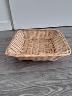 Lage rieten mand, vierkant, Ophalen, Mand, Vierkant, Zo goed als nieuw