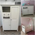Complete brocante babykamer set, Kast, commode, ledikant, Ophalen, Gebruikt, Jongetje of Meisje