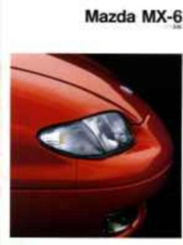 Mazda MX6 fraaie originele brochure/auto folder '92 '93 beschikbaar voor biedingen