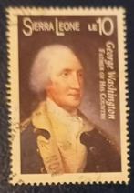 Sierra Leone pz George Washington, Verzenden, Overige landen, Gestempeld