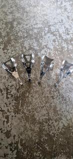 Retro Chroom Toeclips - Vintage Fiets Accessoire, Ophalen of Verzenden, Gebruikt, Racefiets, Crankstel of Pedalen