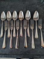 6 Gero Alpacca Haags Lofje dinercouverts, Antiek en Kunst, Antiek | Bestek, Ophalen of Verzenden