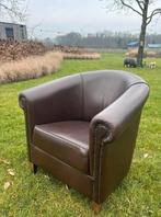 Leren Clubfauteuil - Brocante Schuur, Ophalen, Gebruikt, Leer, 75 tot 100 cm