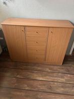 Kast met 2 deurtjes en 4 laden., Ophalen, Gebruikt, Minder dan 150 cm, Minder dan 100 cm