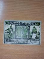 Duits Notgeld Salzwedel Noodgeld, Duitsland, Ophalen of Verzenden