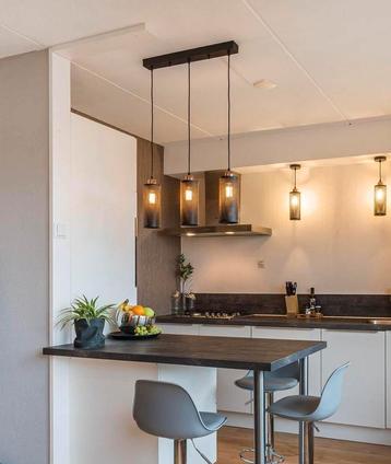 Leuke industriële hanglampen incl dimbare lampjes  beschikbaar voor biedingen