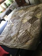 Zilver en goudkleurig 100% katoenen plaid, nieuw, Huis en Inrichting, Woonaccessoires | Plaids en Woondekens, Ophalen of Verzenden
