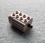 Lego Technic 4 (4,5) Volt aandrijf motor grijs + tandwiel as, Ophalen of Verzenden, Gebruikt, Complete set, Lego