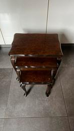 Miniset 3 delig notenhout, Ophalen of Verzenden, Zo goed als nieuw