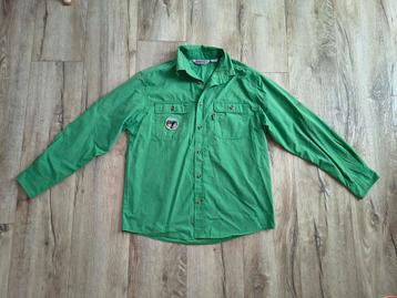 Mooie groene scoutingblouse, Welpen uniform, Scoutfit, 164. beschikbaar voor biedingen