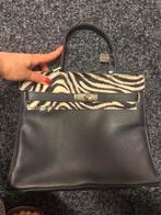 Nieuw zwart leer handtas, Ophalen of Verzenden, Nieuw, Zwart, Handtas