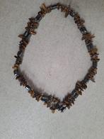 Magnetische ketting met tijgeroog, Gebruikt, Bruin, Verzenden, Steen of Mineraal