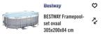 Bestway: Goed groot zwembad (zonder pomp), Gebruikt, 200 tot 300 cm, 80 tot 120 cm, Ophalen of Verzenden