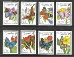 Gambia 863-870 insecten vlinders motten 1989  serie PF, Dier of Natuur, Verzenden, Postfris