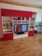 TV meubel rood/wit, Ophalen, Overige materialen, Gebruikt, 200 cm of meer