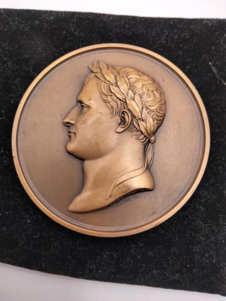 Grote penning Napoleon Frankrijk  bapteme du roi de rome, Postzegels en Munten, Penningen en Medailles, Brons, Buitenland, Verzenden