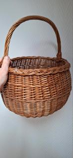 Rotan mand, Ophalen, Zo goed als nieuw, Rond, Riet