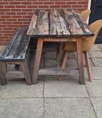 Tuinset, Tuin en Terras, Tuintafels, Ophalen, Gebruikt, Rechthoekig, Hout