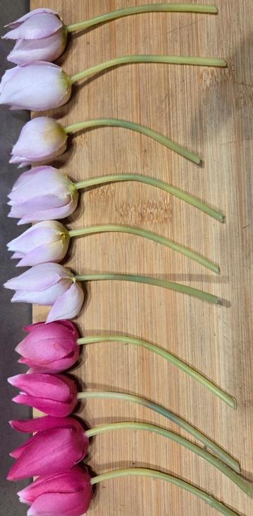 Kunstbloemen, div. tulpjes 2 kleuren beschikbaar voor biedingen