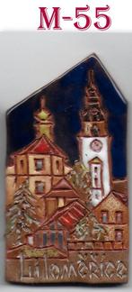 M55  Koelkastmagneetje Litoměřice Stad in Tsjechië, Ophalen of Verzenden, Zo goed als nieuw