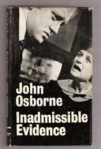 John Osborne ~ Inadmissible Evidence ~ A Play ~ HB/DW ~ 1965, Verzenden, Gelezen, Fictie