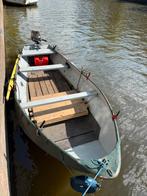 Stalen grachtenboot /sloep met buitenboordmotor 6pk, Watersport en Boten, Ophalen, Zo goed als nieuw, Tot 10 pk, Staal