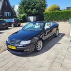 Saab 9-3 2.0 Turbo Aero Cabrio AUT 2003 Zwart, Auto's, 1998 cc, Beige, 4 cilinders, Cabriolet