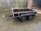 Dubbel as aanhanger met kenteken, Auto diversen, Aanhangers en Bagagewagens, Ophalen, Gebruikt