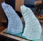 2 Mooie grote verlichte ijsberen 45 cm hoog, Ophalen of Verzenden