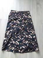 Zwart/bruine midirok Pieces mt.M, Maat 38/40 (M), Zwart, Ophalen of Verzenden, Zo goed als nieuw
