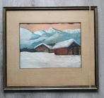 Peter van den Braken (1896-1979) - Sneeuwlandschap Alpen, Ophalen of Verzenden