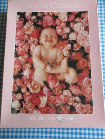 Puzzel Anne Geddes Rozengeur - 1000 stukjes beschikbaar voor biedingen