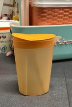 Tupperware oranje kan 1 liter sapkan limonadekan, Ophalen of Verzenden, Zo goed als nieuw, Oranje