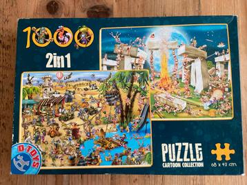 2-in-1 Legpuzzel - 1000 Stukjes beschikbaar voor biedingen