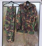 Camouflage outfit: Jas, broek, riem. Maat M/L, Ophalen of Verzenden, Gedragen, Maat 48/50 (M)
