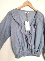 Blouse met ruffle Revelation maat M, Maat 38/40 (M), Blauw, Nieuw, Ophalen of Verzenden