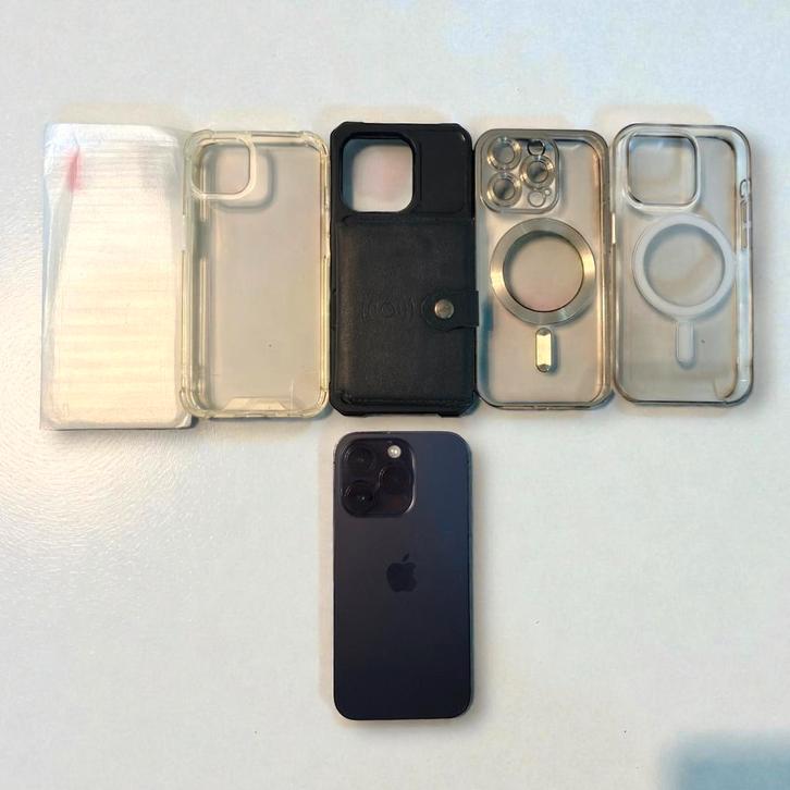 iPhone 14 Pro Deep Purple 128 GB – zeer nette staat, Telecommunicatie, Mobiele telefoons | Apple iPhone, Zo goed als nieuw, 128 GB