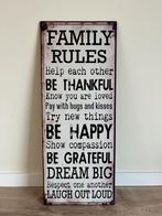 Vintage “Family Rules”, Ophalen of Verzenden, Zo goed als nieuw