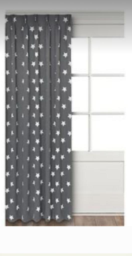 Verduisterende gordijnen (2 delen 140 x 245), Huis en Inrichting, Stoffering | Gordijnen en Lamellen, Zo goed als nieuw, 200 cm of meer