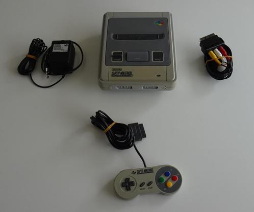 Super Nintendo Compleet met Controller, Spelcomputers en Games, Spelcomputers | Nintendo Super NES, Zo goed als nieuw, Met 1 controller