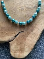 Nieuw! Aqua kleurige ketting met grote parels, Ophalen of Verzenden, Nieuw, Blauw, Overige materialen