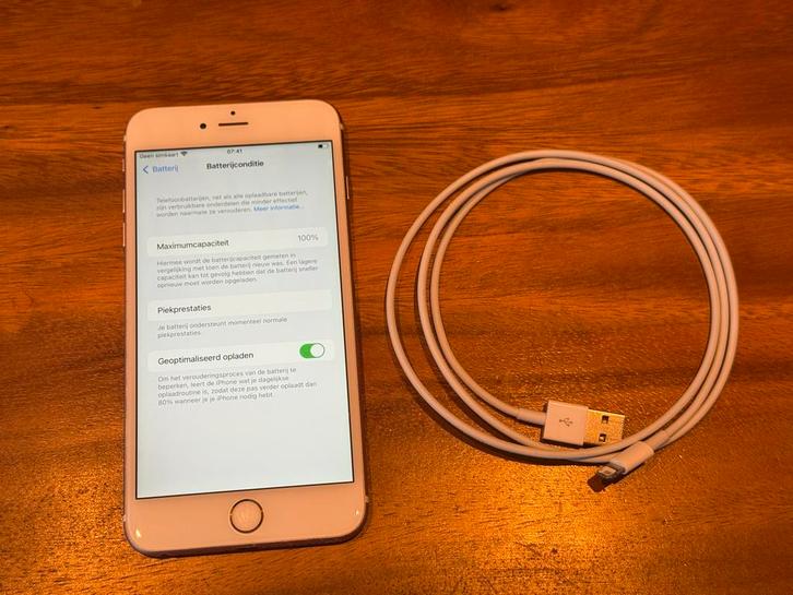 *Tip! iPhone 6s Plus 128GB - nieuwe laadkabel en accu = 100%, Telecommunicatie, Mobiele telefoons | Apple iPhone, Gebruikt, 128 GB