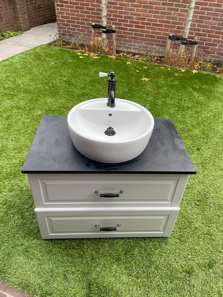 Stijlvol Badkamermeubel met Wastafel, Huis en Inrichting, Badkamer | Badkamermeubels, Gebruikt, Wastafelkast, Minder dan 100 cm