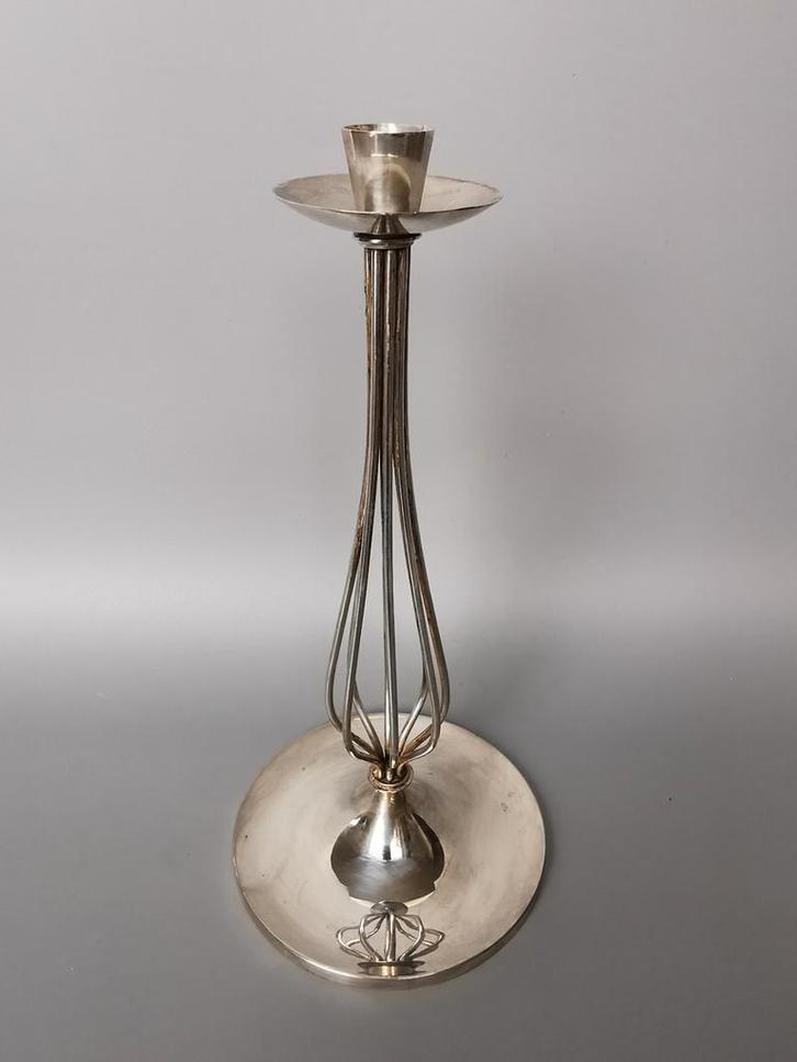 Gustav Beran Keltum kandelaar retro vintage Mid Century (1), Antiek en Kunst, Kunst | Designobjecten, Verzenden