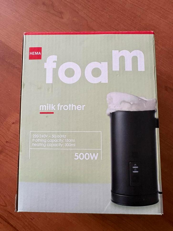 Hema Melkopschuimer, Witgoed en Apparatuur, Melkopschuimers, Gebruikt, Elektrische melkopschuimer, Ophalen of Verzenden