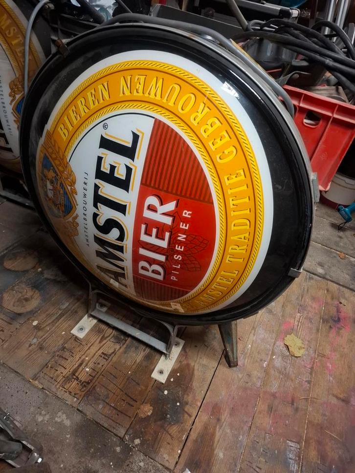 Amstel Bier Reclamebord - Verlicht - Nieuwstaat, Verzamelen, Merken en Reclamevoorwerpen, Nieuw, Reclamebord, Ophalen