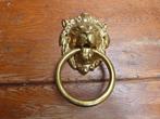 Messing leeuwenkop met ring voor deur, Ophalen of Verzenden